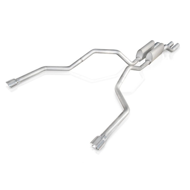 Stainless Works 2004-08 F150 5.4L Exhaust 2-1/2in Chambered Mufflers Under Bumper Exit