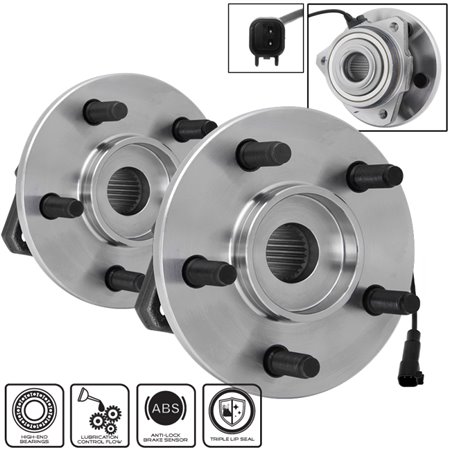 xTune Wheel Bearing and Hub ABS Jeep Liberty 02-07- Front Left and Right BH-513176-77