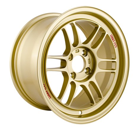 Enkei RPF1 15x8 4x100 28mm Offset 75mm Bore Gold Wheel