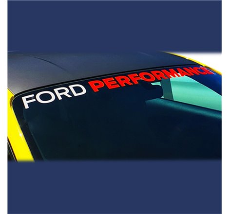 Ford Performance 2015-2017 Mustang Windshield Banner Ford Performance - White / Red