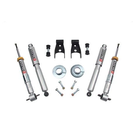Belltech 15-17 Ford F-150 +1in to -3in Front 2in Rear Lowering Kit