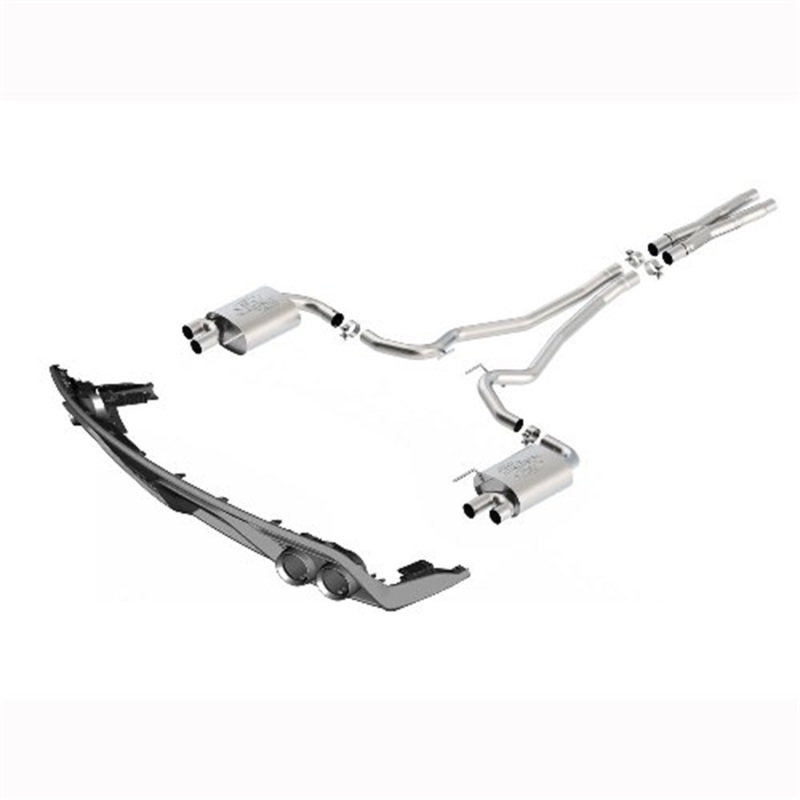 Ford Racing 2015 Mustang 5.0L Touring Cat-Back Exhaust System w/ GT350 Tips