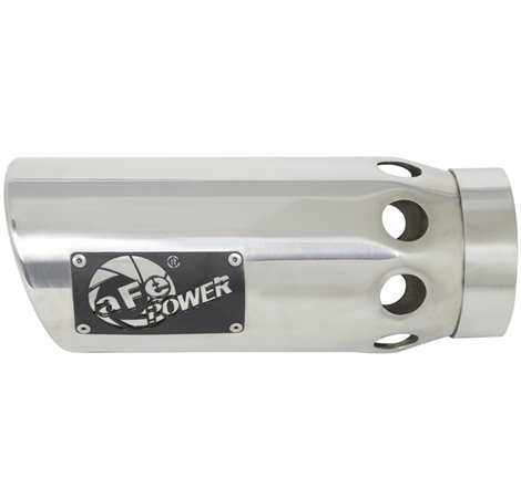aFe Power Intercooled Tip Stainless Steel - Polished 4in In x 5in Out x 12in L Clamp On