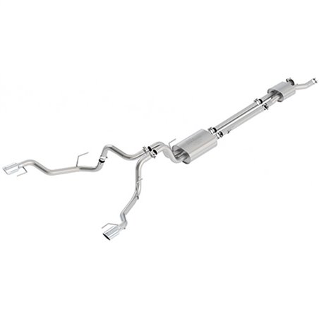 Ford Racing 2017 F-150 Raptor 3.5L Touring Cat-Back Exhaust System Dual Rear Exit w/ Chrome Tips