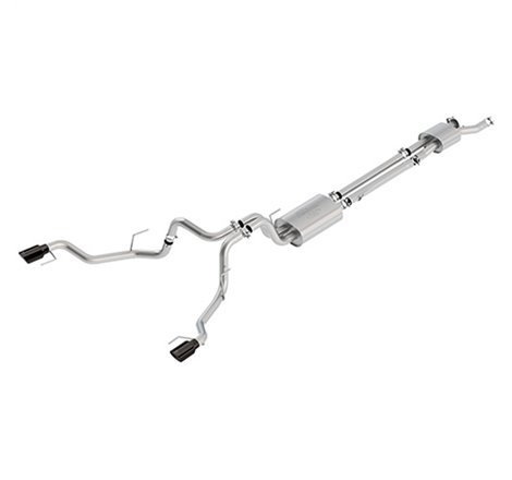 Ford Racing 2017 F150 Raptor 3.5L Sport Cat-Back Exhaust System Dual Rear Exit w/ Black Tips
