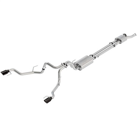 Ford Racing 2017 F150 Raptor 3.5L Sport Cat-Back Exhaust System Dual Rear Exit w/ Black Tips