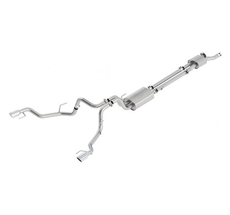 Ford Racing 2017 F150 Raptor 3.5L Sport Cat-Back Exhaust System Dual Rear Exit w/ Chrome Tips