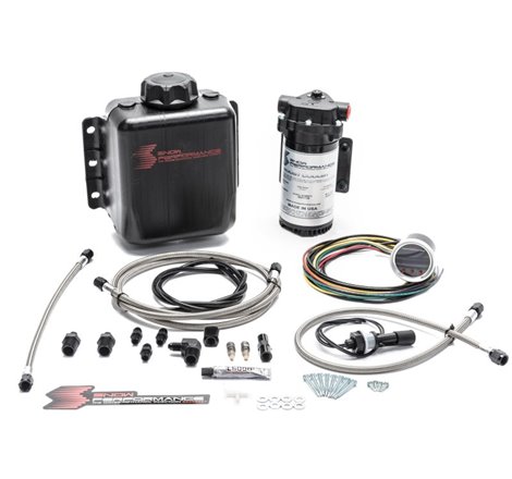 Snow Performance Stg 2 Boost Cooler F/I Prog. Water Injection Kit (SS Braided Line 4AN Fittings)