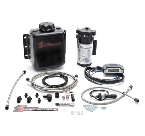 Snow Performance Stg 3 Boost Cooler DI 2D MAP Prog. Water Injection Kit (SS Braided Line & 4AN)