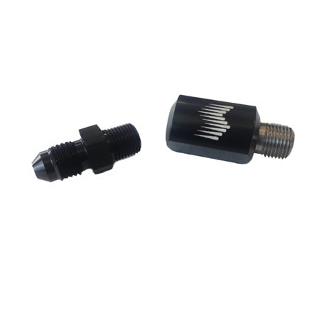 Snow Performance 1/8in NPT Female to 4AN Male Low Profile Straight Nozzle Holder