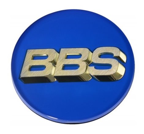 BBS Center Cap 70.6mm Blue/Gold (4-Tab)