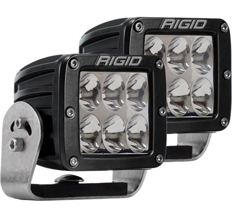 Rigid Industries D2 HD Black- Driving - Set of 2