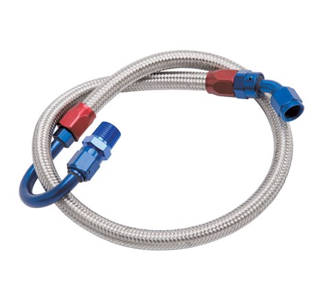 Edelbrock Fuel Line Braided Stainless for SBF ( Use w/ 8134 )