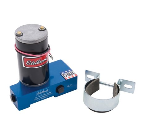 Edelbrock Fuel Pump Electric Quiet-Flo Carbureted 120GPH 3/8In In 3/8In Out 120 GPH Blue