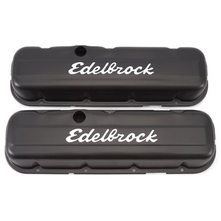 Edelbrock Valve Cover Signature Series Chevrolet 1965 and Later 396-502 V8 Low Black