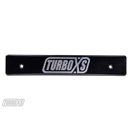 Turbo XS 15-17 Subaru WRX/STi Billet Aluminum License Plate Delete Black Machined TurboXS Logo