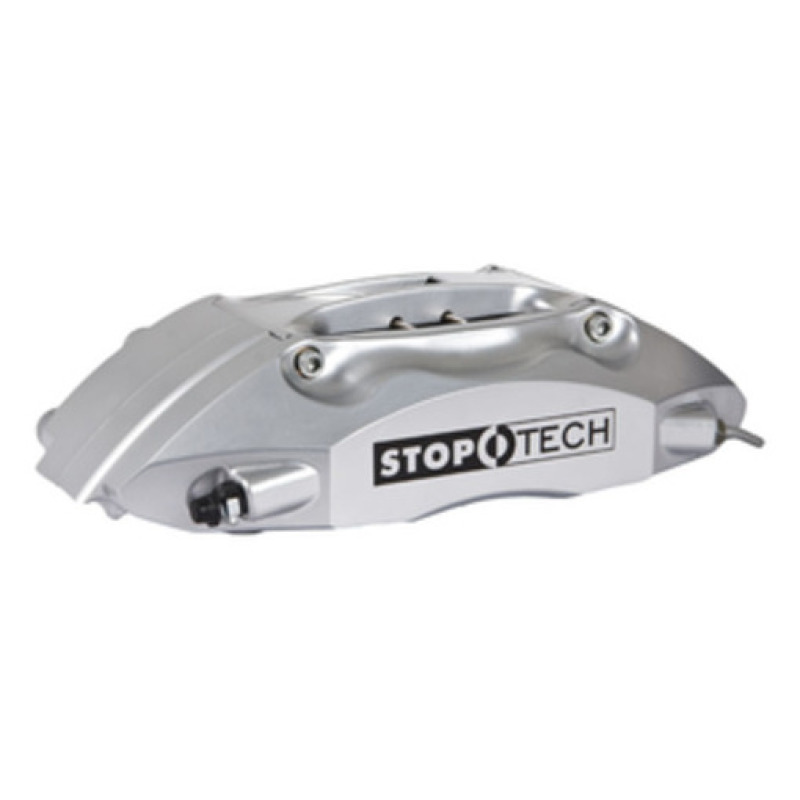 StopTech BBK 05-08 Audi A4 Quattro Front w/ Silver ST-40 Calipers Slotted 332x32mm Rotors Pads