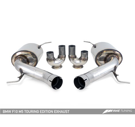 AWE Tuning BMW F10 M5 Touring Edition Axle-Back Exhaust Chrome Silver Tips