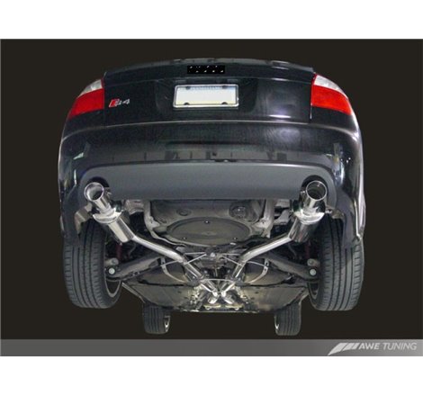 AWE Tuning Audi B6 S4 Touring Edition Exhaust - Diamond Black Tips