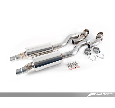 AWE Tuning Audi B8 3.2L Resonated Performance Downpipes for A4 / A5