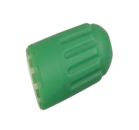 Schrader TPMS Plastic Green Sealing Snap-In Valve Cap - 100 Pack