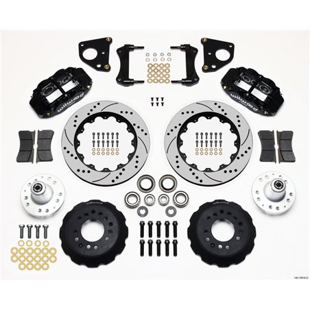 Wilwood Narrow Superlite 6R Front Hub Kit 14.00in Drilled 62-72 CDP B & E Body-Drum
