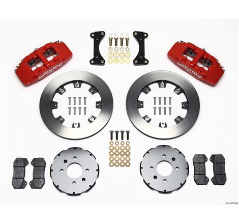 Wilwood Dynapro 6 Front Hat Kit 12.19in Red 94-01 Honda/Acura w/262mm Disc