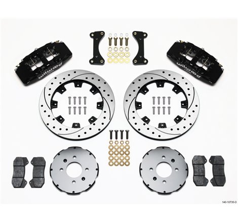 Wilwood Dynapro 6 Front Hat Kit 12.19in Drilled 94-01 Honda/Acura w/262mm Disc