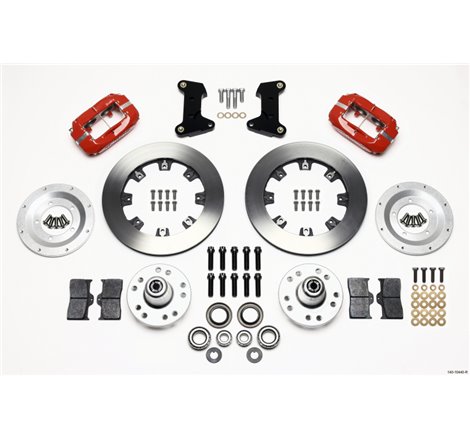 Wilwood Forged Dynalite Front Kit 12.19in Red 74-80 Pinto/Mustang II Disc Spindle only