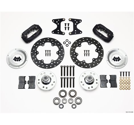 Wilwood Forged Dynalite Front Drag Kit Drilled Rotor 71-80 Pinto/Mustang II Disc & Drum