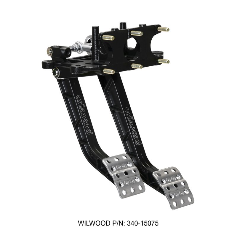 Wilwood Adjustable-Trubar Dual Pedal - Brake / Clutch - Rev. Swing Mount -6.25:1 Brake 5.1:1 Clutch