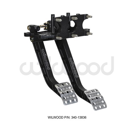 Wilwood Adjustable Dual Pedal - Brake / Clutch - Rev. Swing Mount -6.25:1 Brake 5.1:1 Clutch