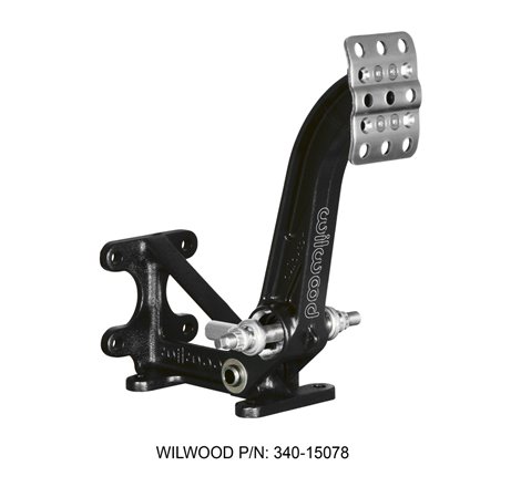 Wilwood Adjustable-Trubar Brake Pedal - Dual MC - Floor Mount - 6:1