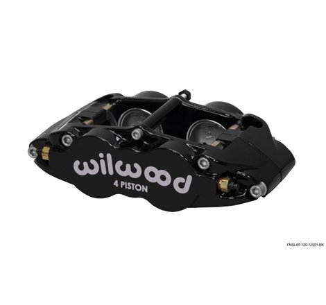 Wilwood Caliper-Narrow Superlite 4R - Black 1.75/1.75in Pistons 1.25in Disc