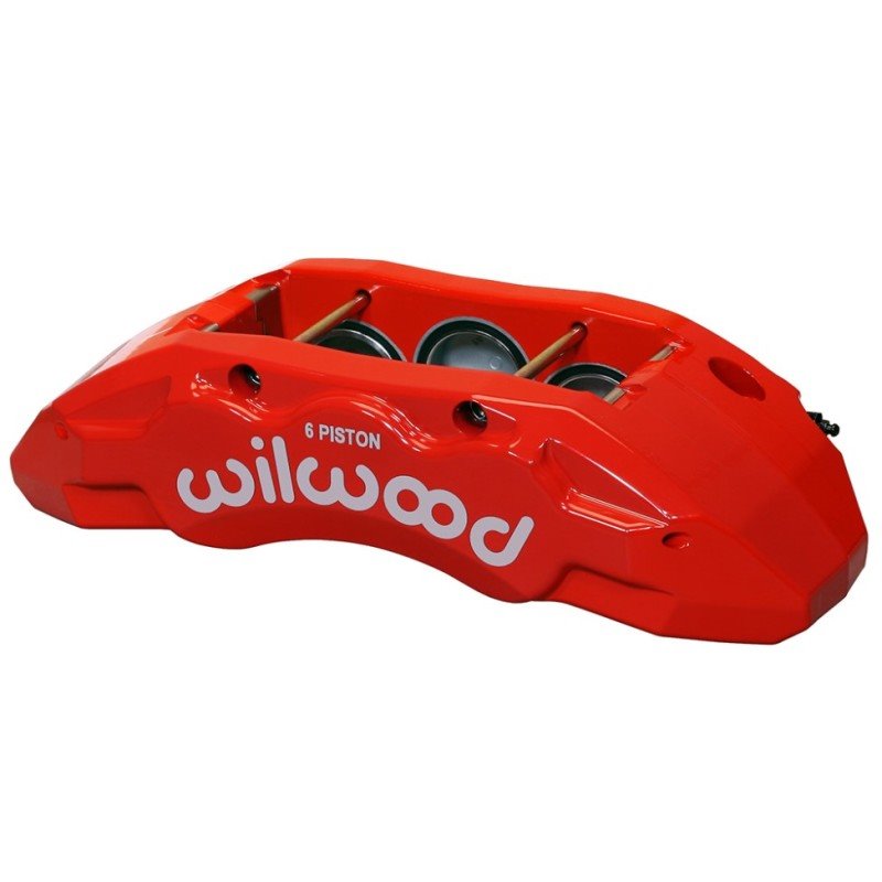 Wilwood Caliper-TX6R- R/H - Red 1.75/1.62/1.62in Pistons 1.38in Disc