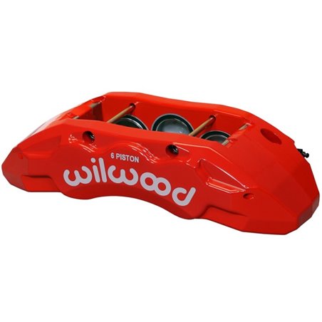 Wilwood Caliper-TX6R- L/H - Red 2.00/1.88/1.88in Pistons 1.38in Disc