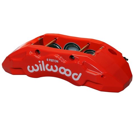 Wilwood Caliper-TX6R- L/H - Red 2.00/1.88/1.88in Pistons 1.50in Disc