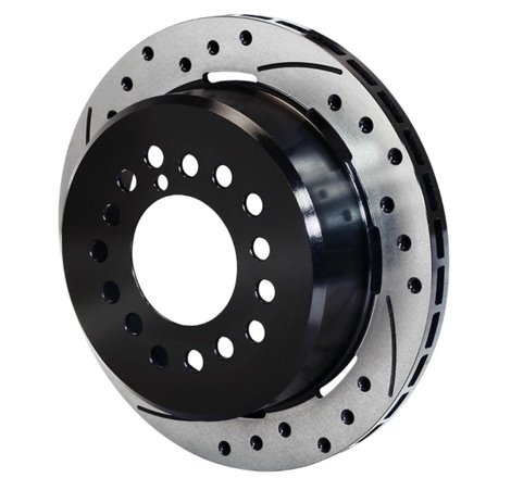 Wilwood Rotor-2.32in Offset-SRP-BLK-Drill-LH 11.00 x .810 - 5 Lug