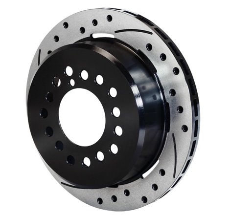 Wilwood Rotor-1.91in Offset-SRP-BLK-Drill-LH 11.00 x .810 - 5 Lug
