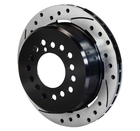 Wilwood Rotor-2.32in Offset-SRP-BLK-Drill-RH 12.19 x .810-5 x 4.75in-.44/.48/.50 Studs