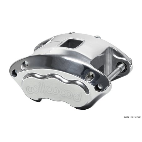 Wilwood Caliper-D154-Polished 1.12/1.12in Pistons 1.04in Disc