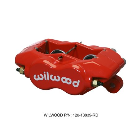Wilwood Caliper-Forged DynaliteI-Red 1.38in Pistons .81in Disc