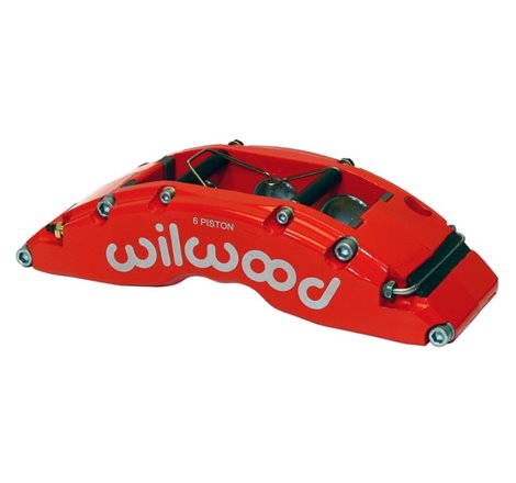 Wilwood Caliper-TC6R-Red 1.88/1.62/1.62in Pistons 1.38in Disc