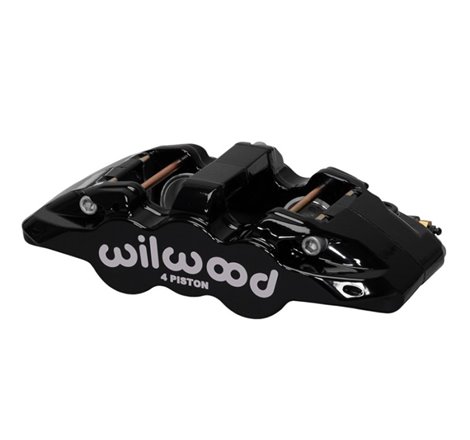 Wilwood Caliper-Aero4 - Black 1.12/1.12in Pistons 0.81in Disc