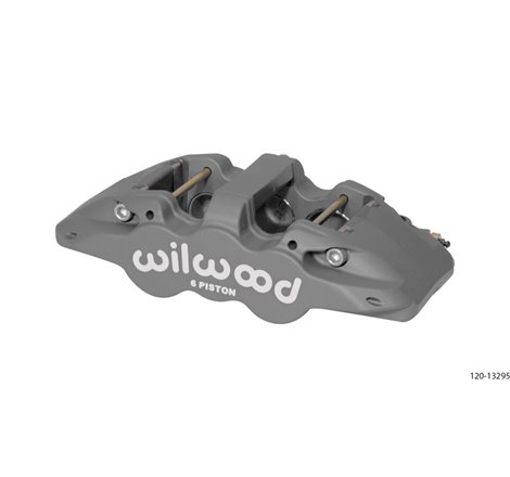 Wilwood Caliper-Aero6-R/H - Black Anodize 1.75/1.38/1.38in Pistons 1.25in Disc