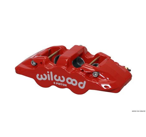 Wilwood Caliper-Aero6-L/H - Red 1.75/1.38/1.38in Pistons 1.25in Disc