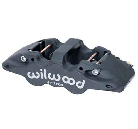 Wilwood Caliper-Aero4-L/H - Black Anodize 1.88/1.62in Pistons 1.25in Disc