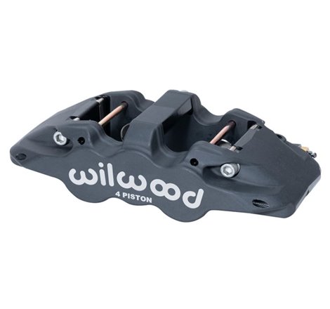 Wilwood Caliper-Aero4-R/H - Black Anodize 1.88/1.62in Pistons 1.25in Disc