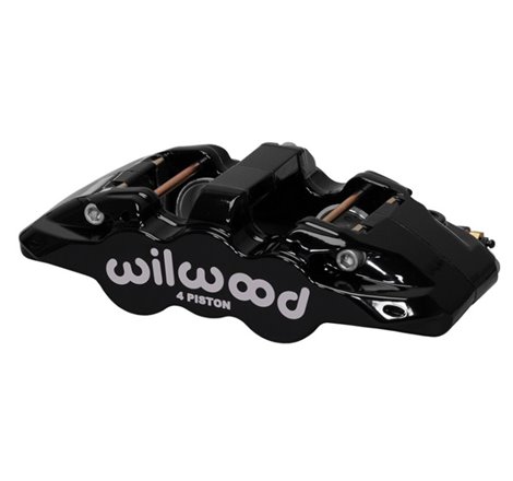 Wilwood Caliper-Aero4-R/H - Black 1.88/1.62in Pistons 1.25in Disc