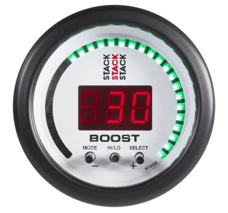 Autometer Stack 52mm -1 to +2 Bar (-30INHG to +30 PSI) Boost Controller - White